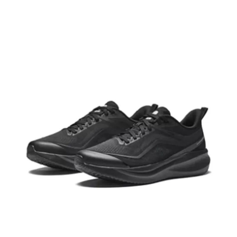 Anta Hydrogen Run Anti Slip Wear Resistant Low Top Casual Running Shoes Men's Black-1