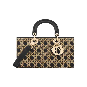 DIOR Lady D Joy Technical Fabric Lady Dior Bag, Shoulder Bag, Crossbody Bag, Handbag Medium Size Women's Beige