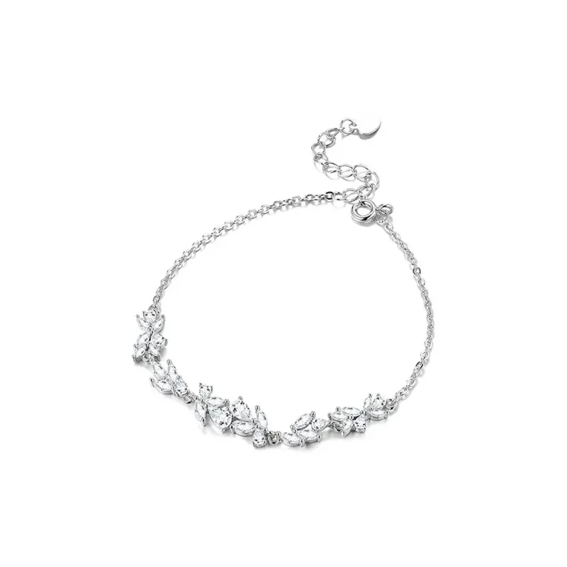 MAGICPOLE Sterling Silver With Zircon Necklaces Women's Silver-2