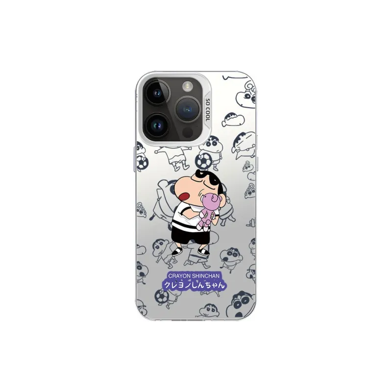 DAHUAXIAN Acrylic Material Crayon Shin Chan Fun Premium Feel Phone Cases Compatible With IPhone 16 Pro-3