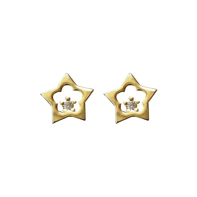 Universe Search S925 Silver Stud Earrings Women's-0