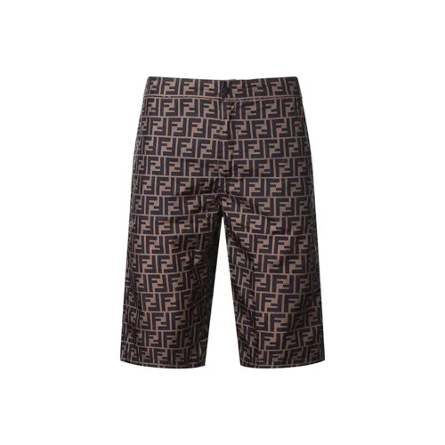 FENDI Swimming Shorts Men's Brown