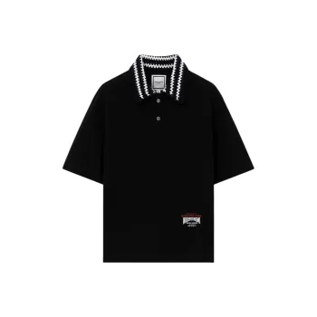 WOOYOUNGMI Polo Shirt Men's Black