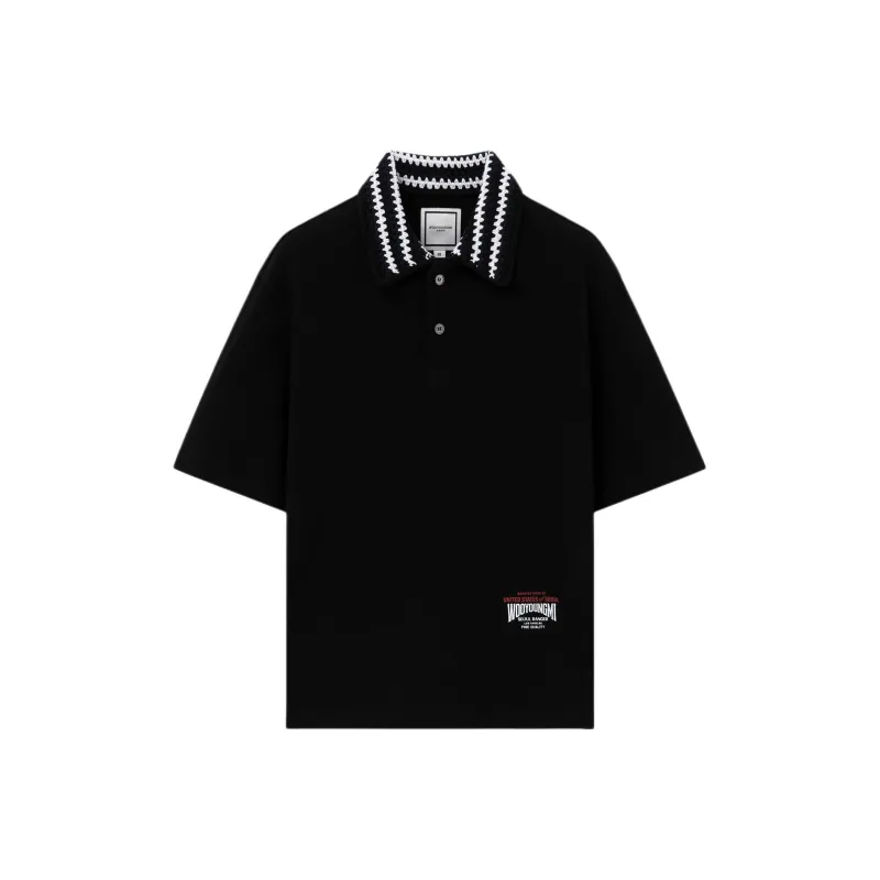 WOOYOUNGMI Polo Shirt Men's Black-0