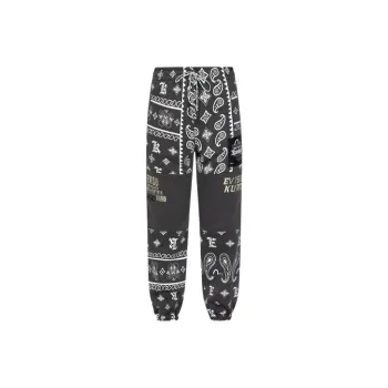 EVISU Casual Pants Men Charcoal Gray