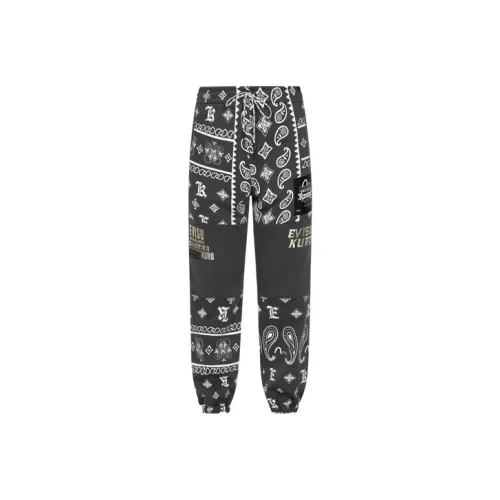 EVISU Casual Pants Men Charcoal Gray