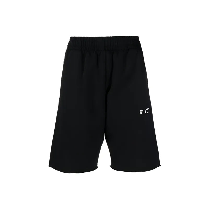 OFF WHITE Casual Shorts Men Black-0