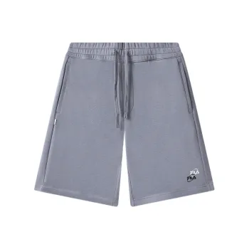 FILA Valentine's Day Collection Casual Shorts Men Asphalt Brick Gray