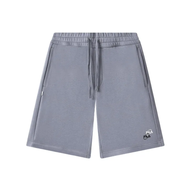 FILA Valentine's Day Collection Casual Shorts Men Cyan Brick Gray-0