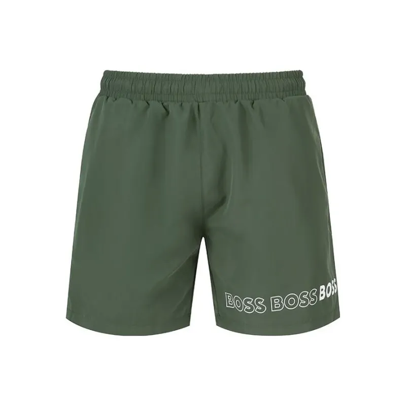 Boss Dolphin Logo print Swim Shorts-0