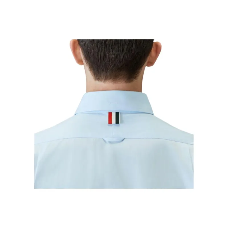 THOM BROWNE Short sleeve Poplin Shirt-3