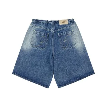 GOOD BAI Denim Shorts Unisex Washed Blue