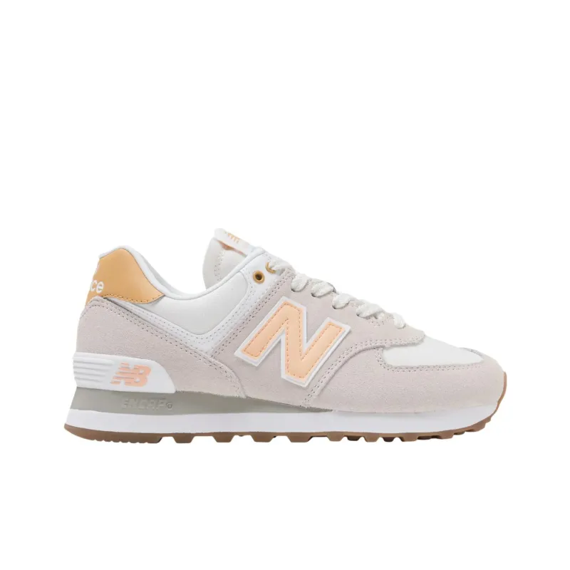 New Balance NB 574 Anti Slip Wear Resistant Low Top Casual Shoes Women's Gray-1