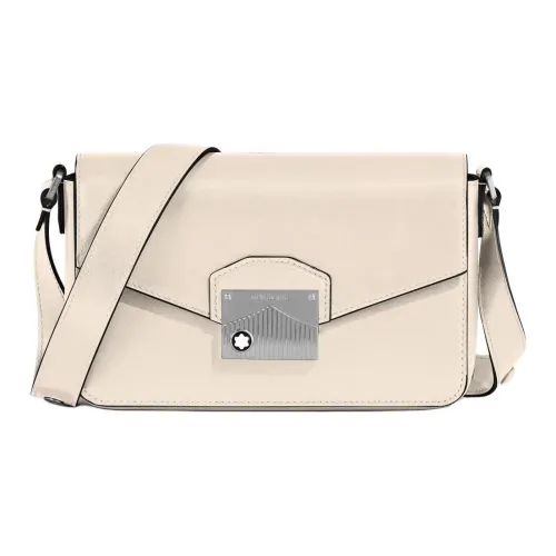 MONTBLANC Meisterstuck Grain Cow Leather Messenger Bag, Shoulder Bag Mini Women's Mist Beige