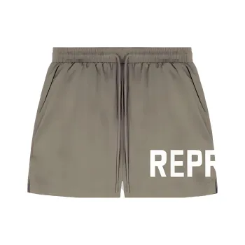 REPRESENT Logo-Printed Elastic Waist Swim Shorts