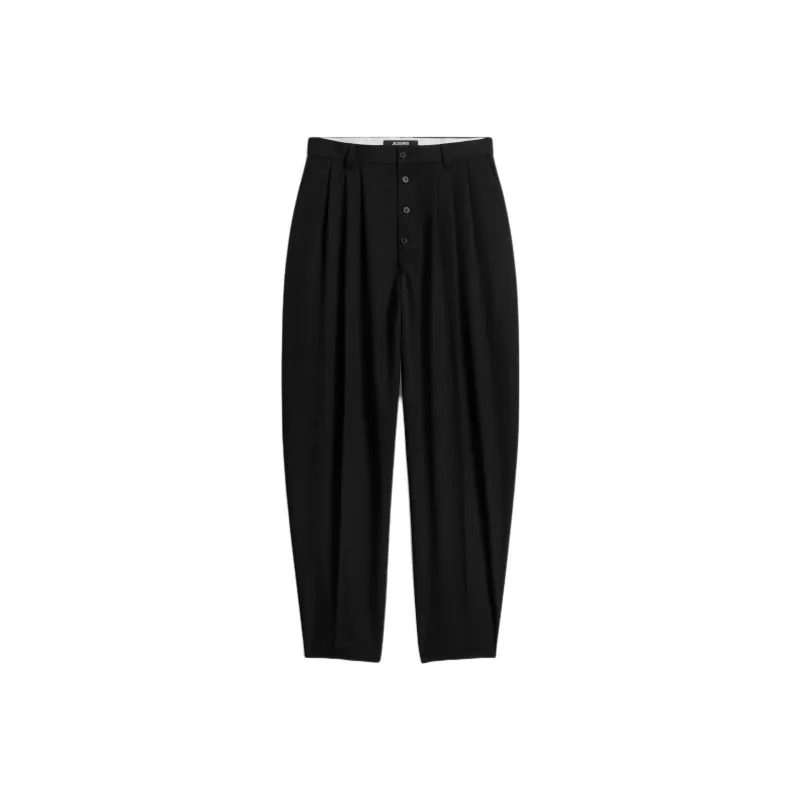 Jacquemus Button Pleat Detailed Trousers-0