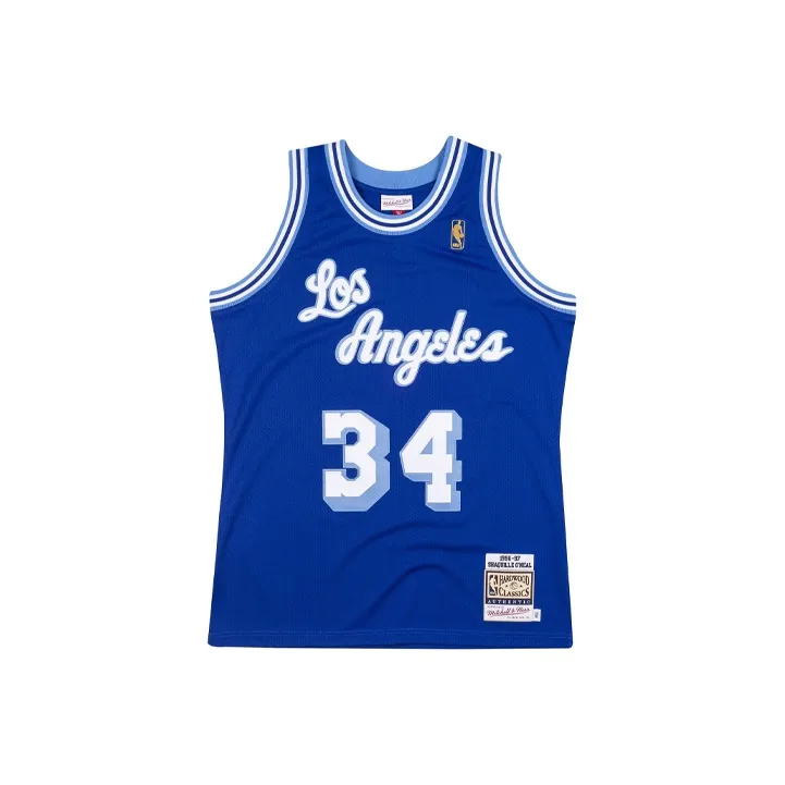 Mitchell Ness Basketball Jerseys Men Royal Blue-0