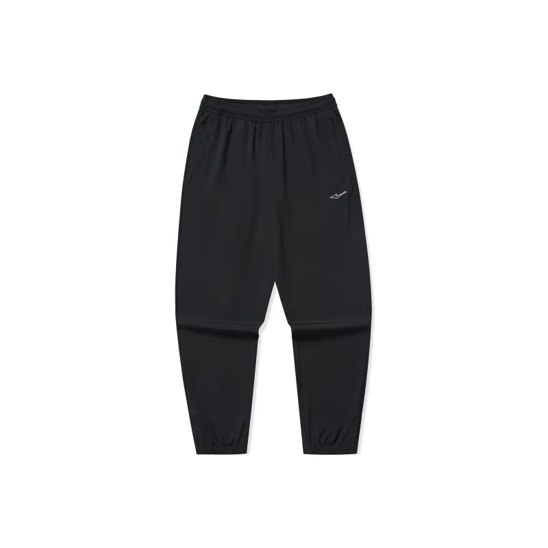 Erke Casual Pants Unisex Jet Black-0