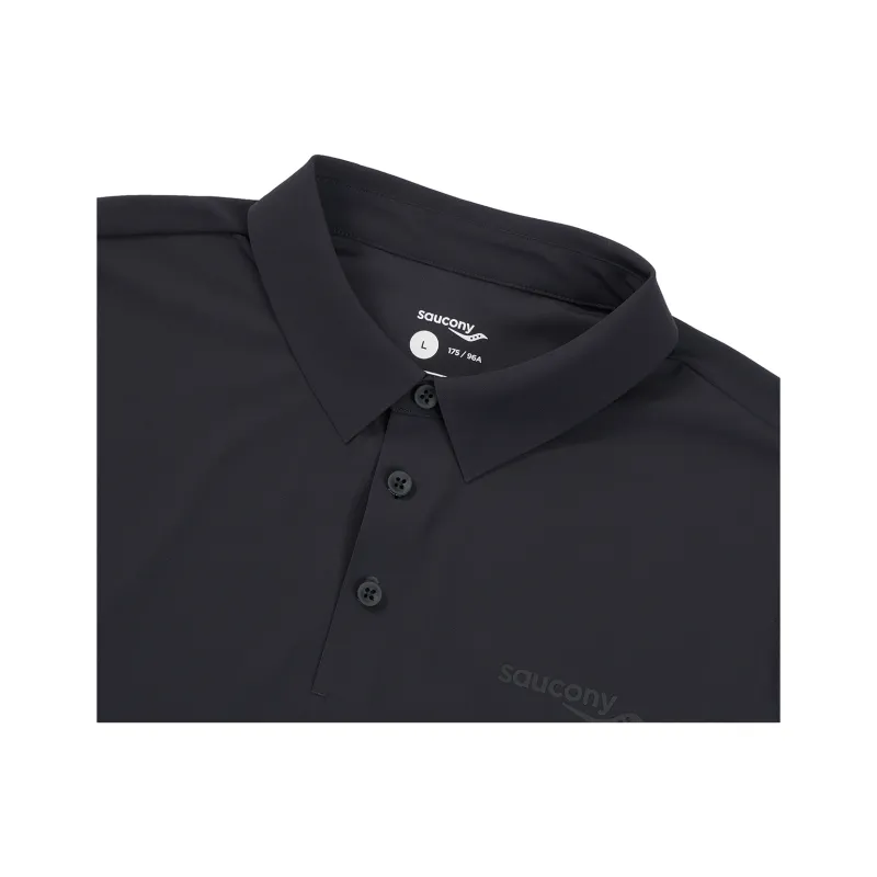 Saucony Polo Shirt Men's Jet Black-4