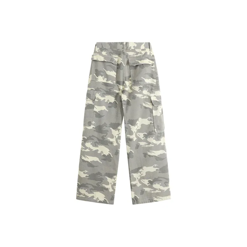 HOKLV SS25 Cargo Pants Unisex Gray-7
