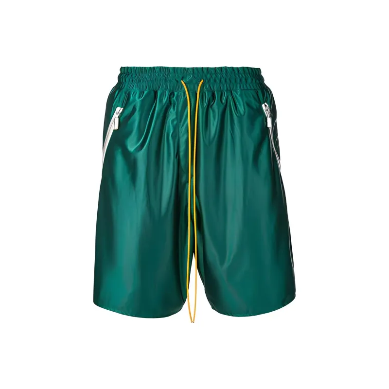 RHUDE Basketball Shorts Men Green-0