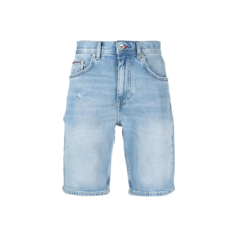 Tommy Hilfiger Brooklyn Distressed Denim Shorts-0