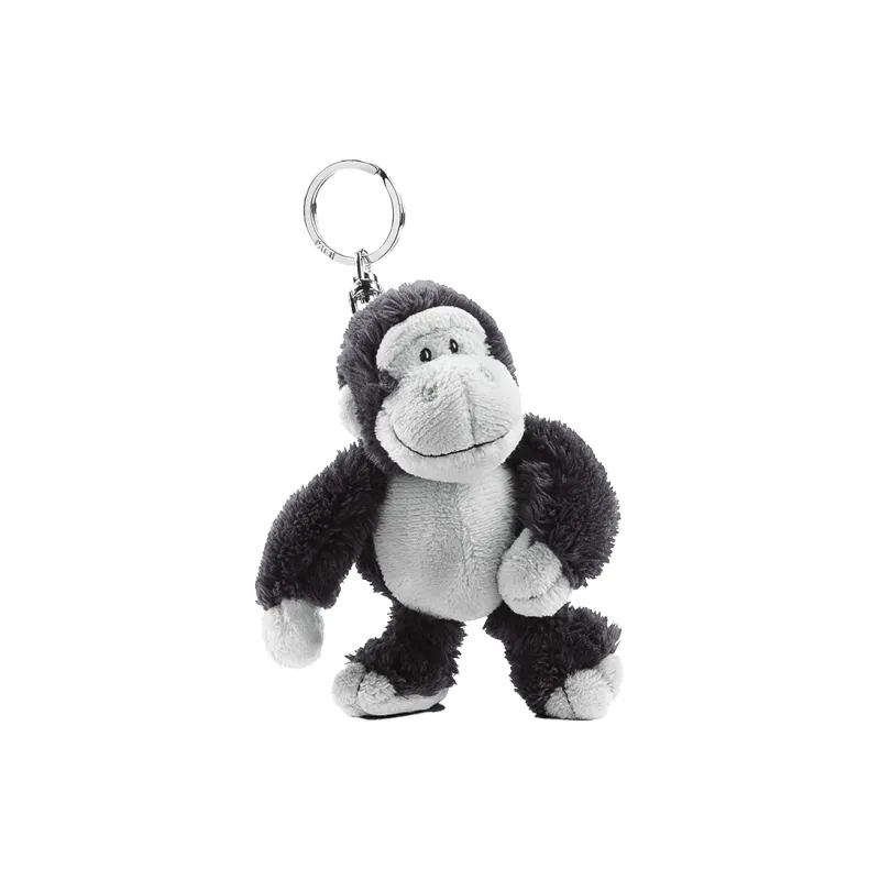 NICI Panda+Monkey Baby, Couple Combo, Black White Dolls Plush Pendant 10cm Height-2