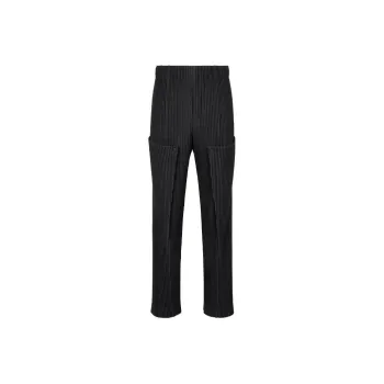 ISSEY MIYAKE Unfold Pleated Straight-leg Trousers