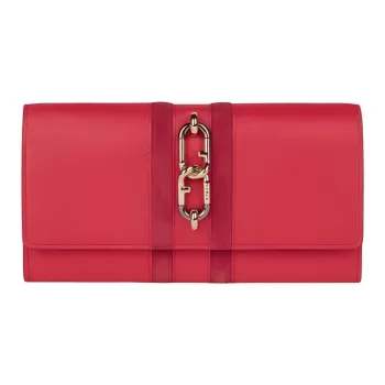 Furla Leather Wallet Unisex Red