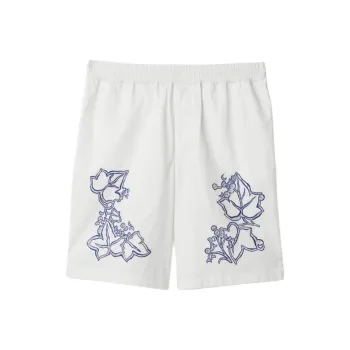 Burberry Casual Shorts Men's Chalk White