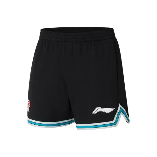LiNing CBA Collection Professional Basketball Collection Basketball Shorts Men's Black