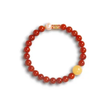 Atsuyama Southern Red Agate Bracelets Unisex