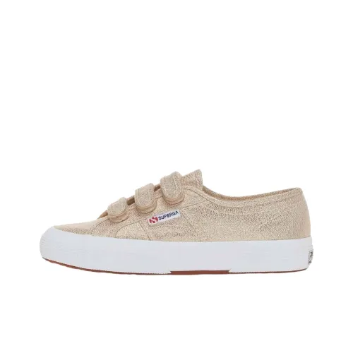 SUPERGA STRAPS YELLOW GOLD Low Top Tennis Shoes Women's Gold