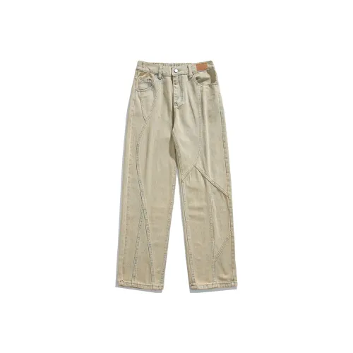 LIGHTNING MONSTER Jeans Unisex Yellow Mud