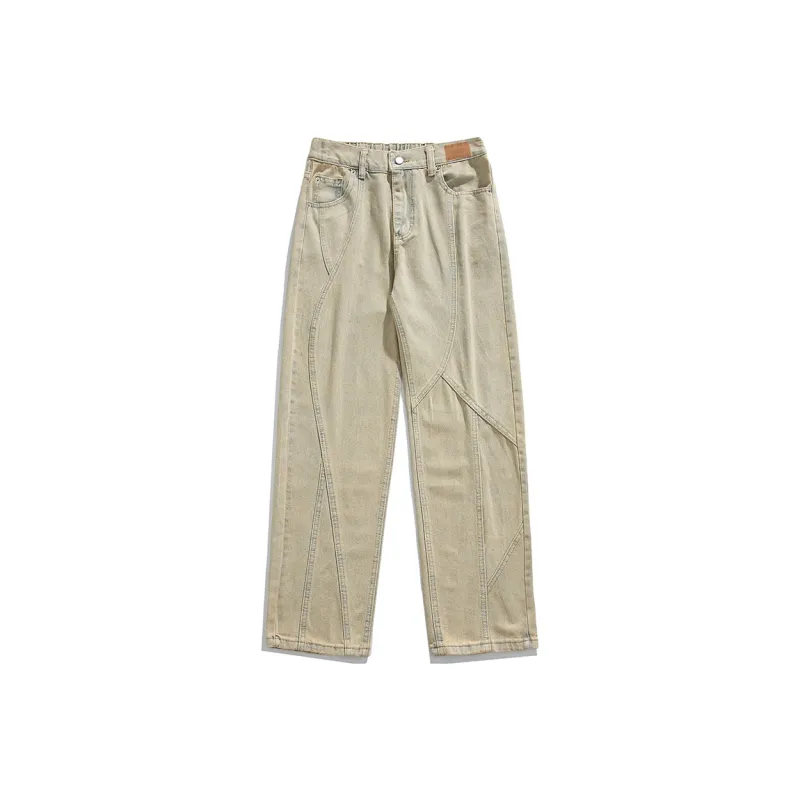 LIGHTNING MONSTER Jeans Unisex Yellow Mud-0