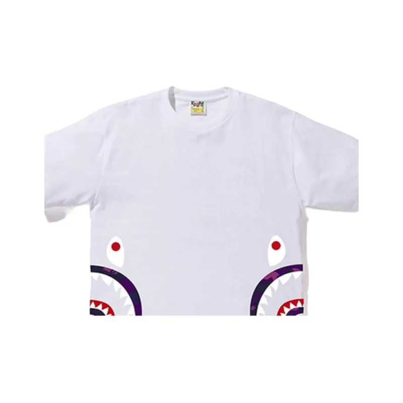 A BATHING APE Color Camo Side Shark Tee-2