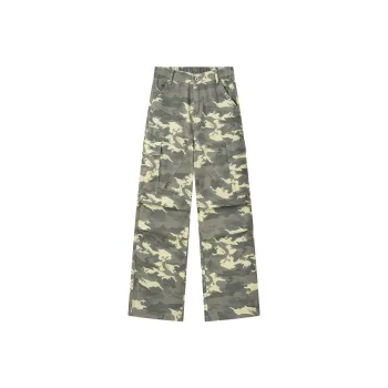 FAKE VINTAGE Casual Pants Unisex Camouflage