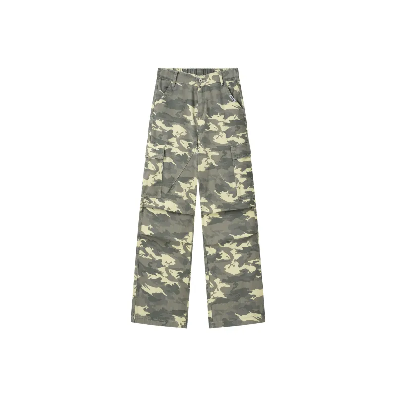 FAKE VINTAGE Casual Pants Unisex Camouflage-0