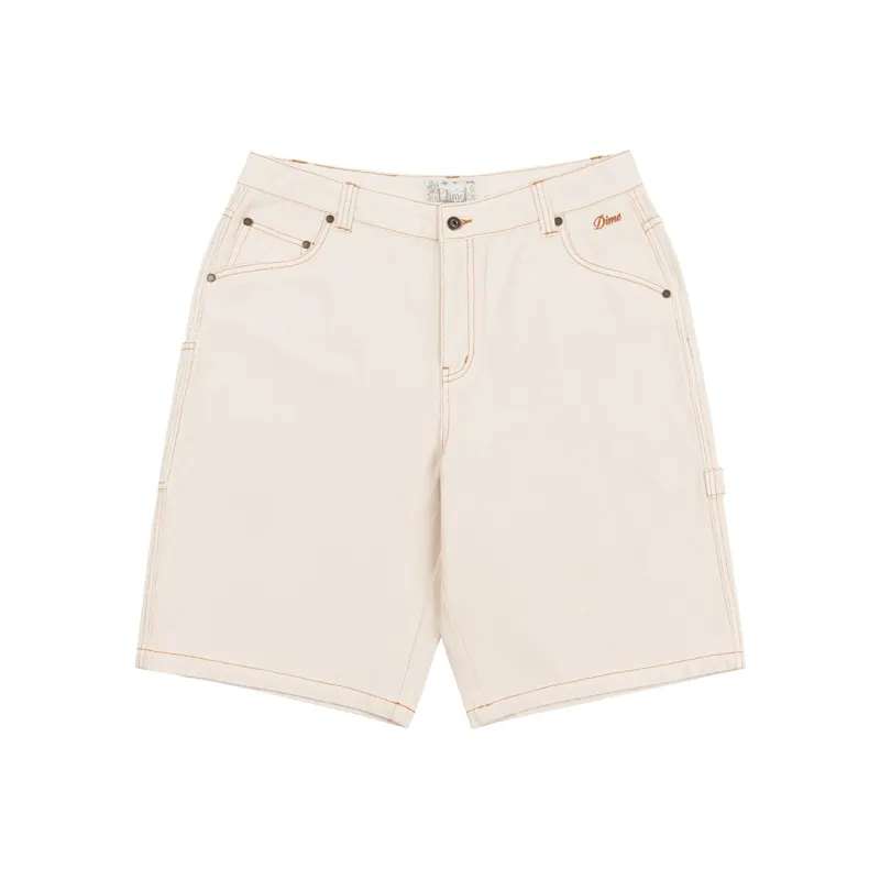 Dime MTL SS24 Denim Shorts Unisex Warm White-0