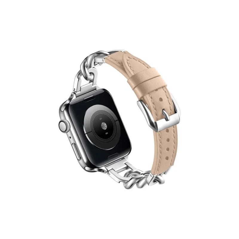 ZHENGGUANG Watch Band Apple Compatibility Genuine Leather Material-2