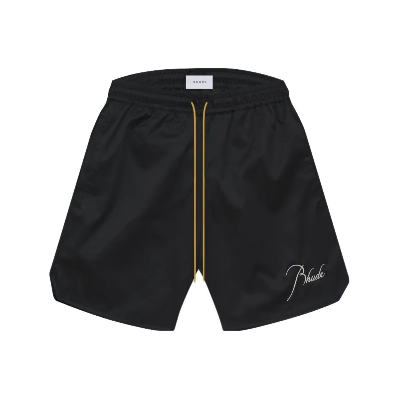 RHUDE Casual Shorts Men Black-0