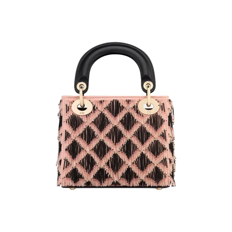 DIOR Lady Dior Cow Leather Lady Dior Bag, Shoulder Bag, Crossbody Bag, Handbag Mini Women's Black-3