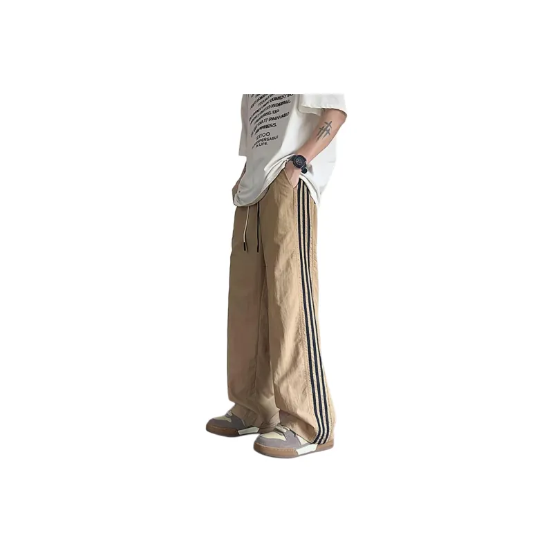 REXSHION Casual Pants Unisex Khaki-0