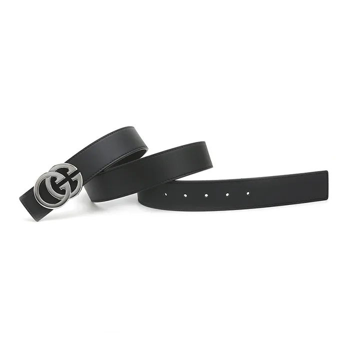 Lanza Cow Split Leather Belts Unisex Width 3.8CM-2