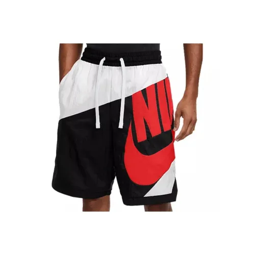 Nike Basketball Shorts Men's White Black/Chile Red