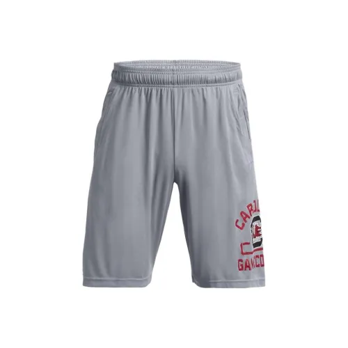 Under Armour Casual Shorts Men Red Gray