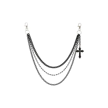 IOTS Gothic Hip Hop Trendy Versatile Pants Chains Unisex
