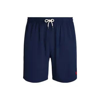 Polo Ralph Lauren Logo Embroidered Swim Trunks