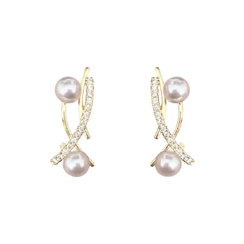 QIANFANGDAHUANGYE Zircon Earrings Women's