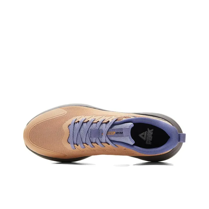PEAK Abrasion Resistant Rebound Support Low Top Running Shoes Men's Caramel Khaki-2